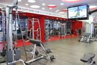 Hotel Broadways Fitnessraum mit Kardiomaschiner in der Innenstadt von Budapest