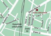 Budapest Hotel Griff Junior  - Stadtplan